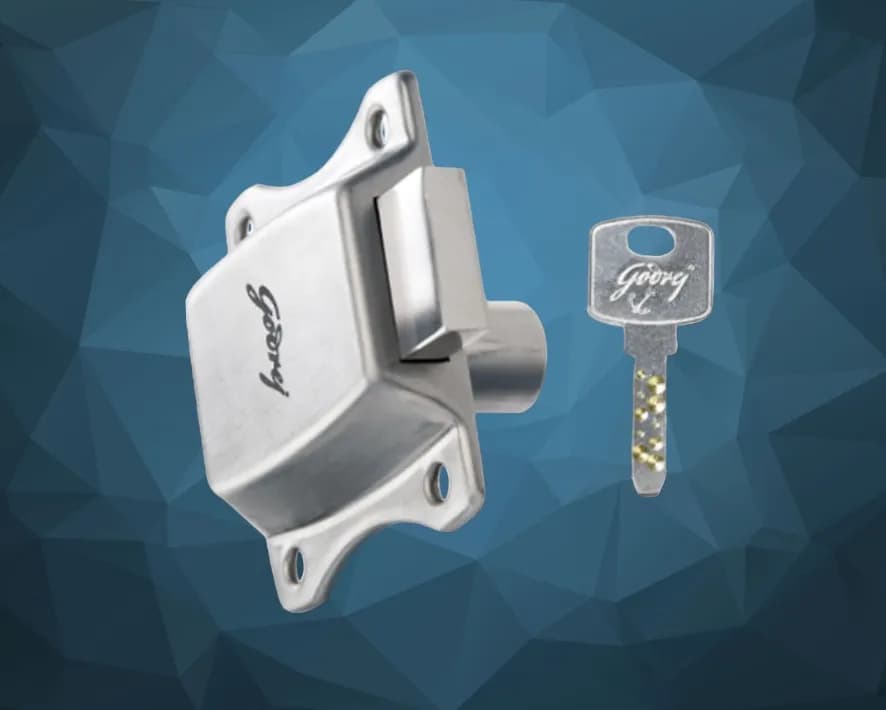 Godrej 8010 Curvo Lock 25mm SS Finish (12 Pcs) — image 1