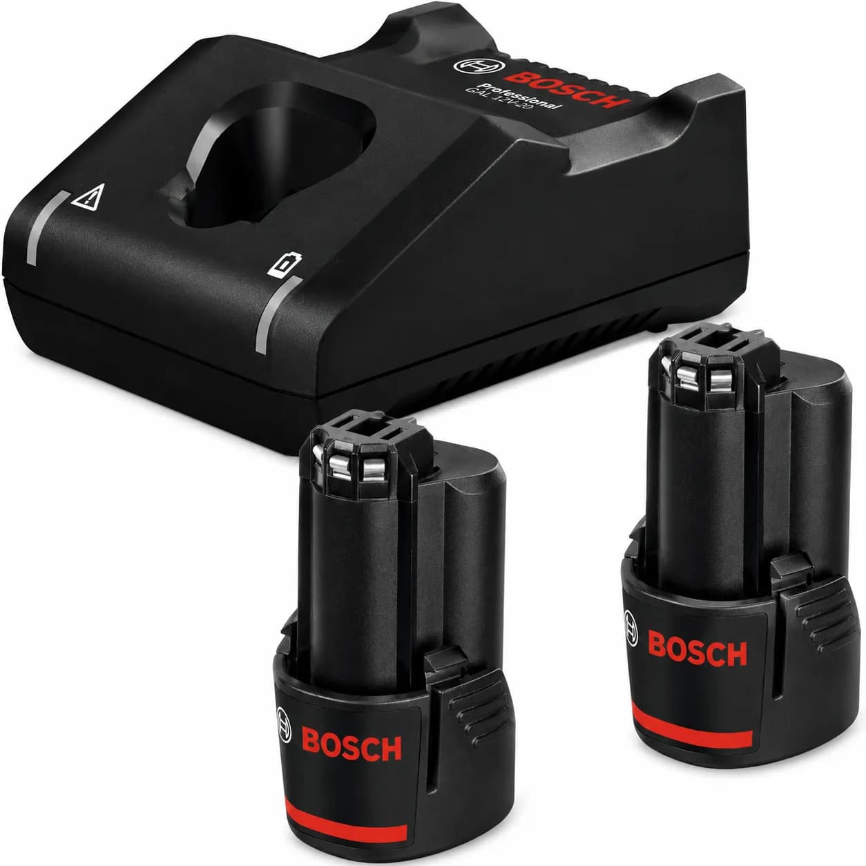 Bosch 12V Starter kit: 2Ah: 2B + 1C Battery- Packs