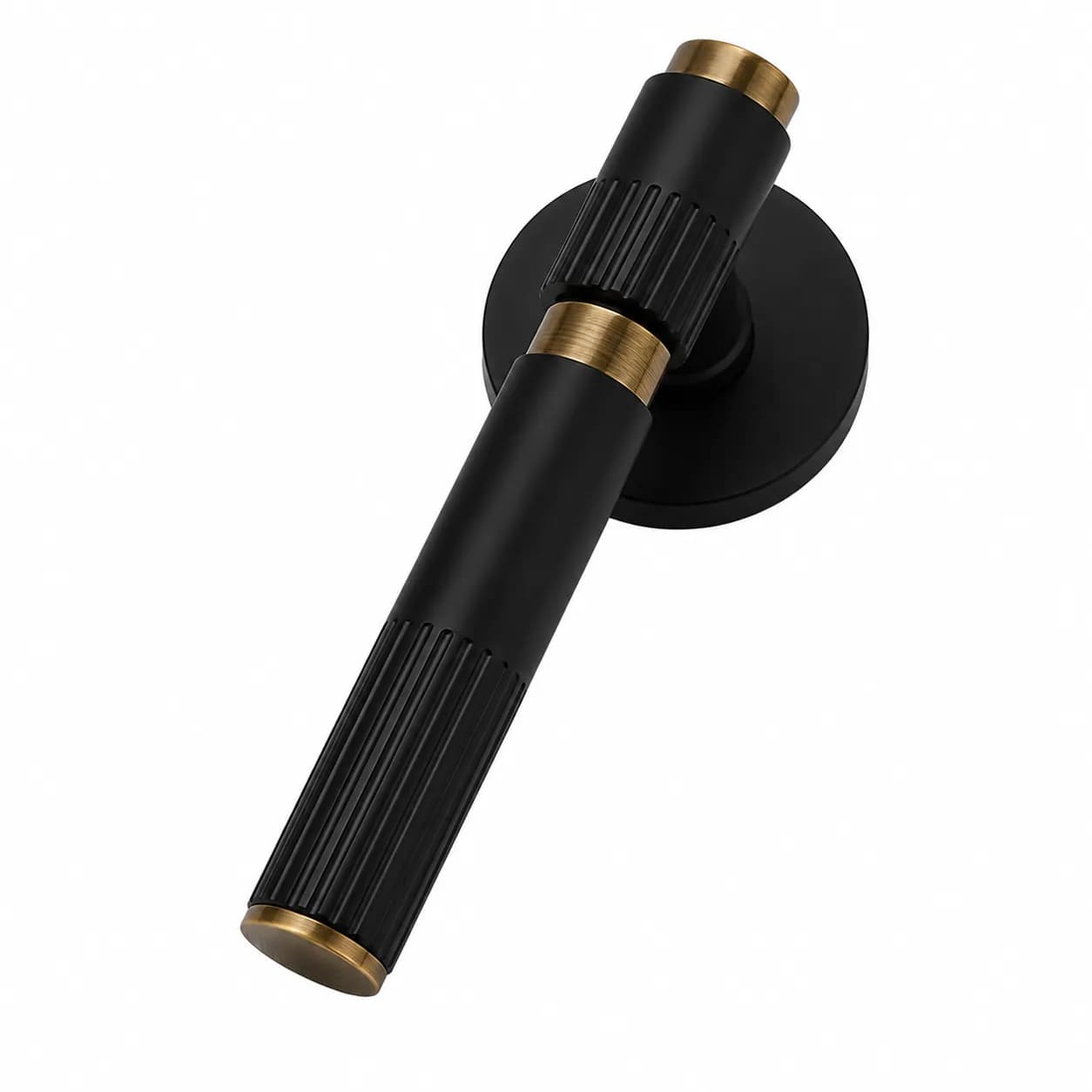 LB-116 Brass Mortise Handle Z-Black/Antique — image 1