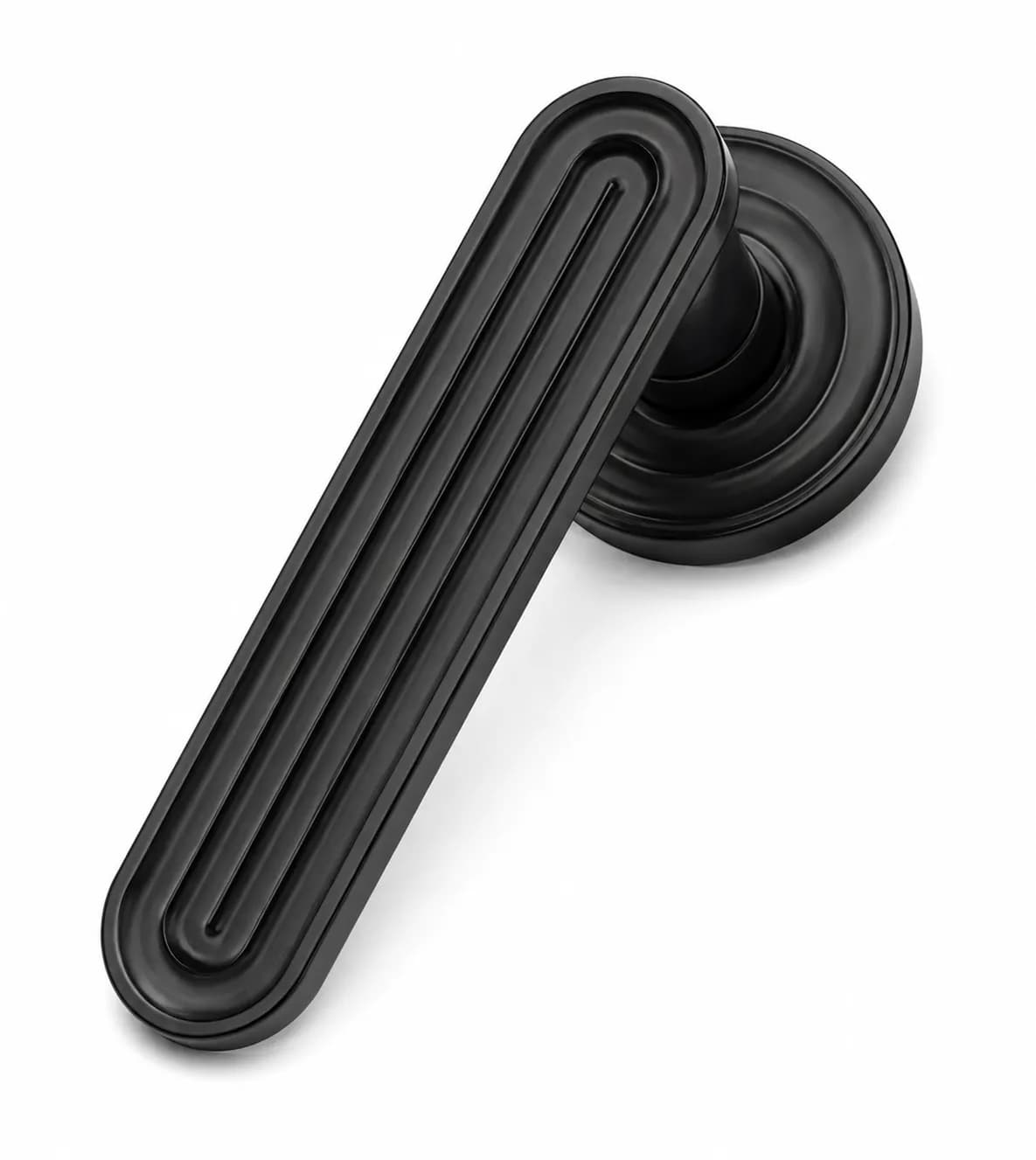 LB-107 Brass Mortise Handle Z-Black — image 1