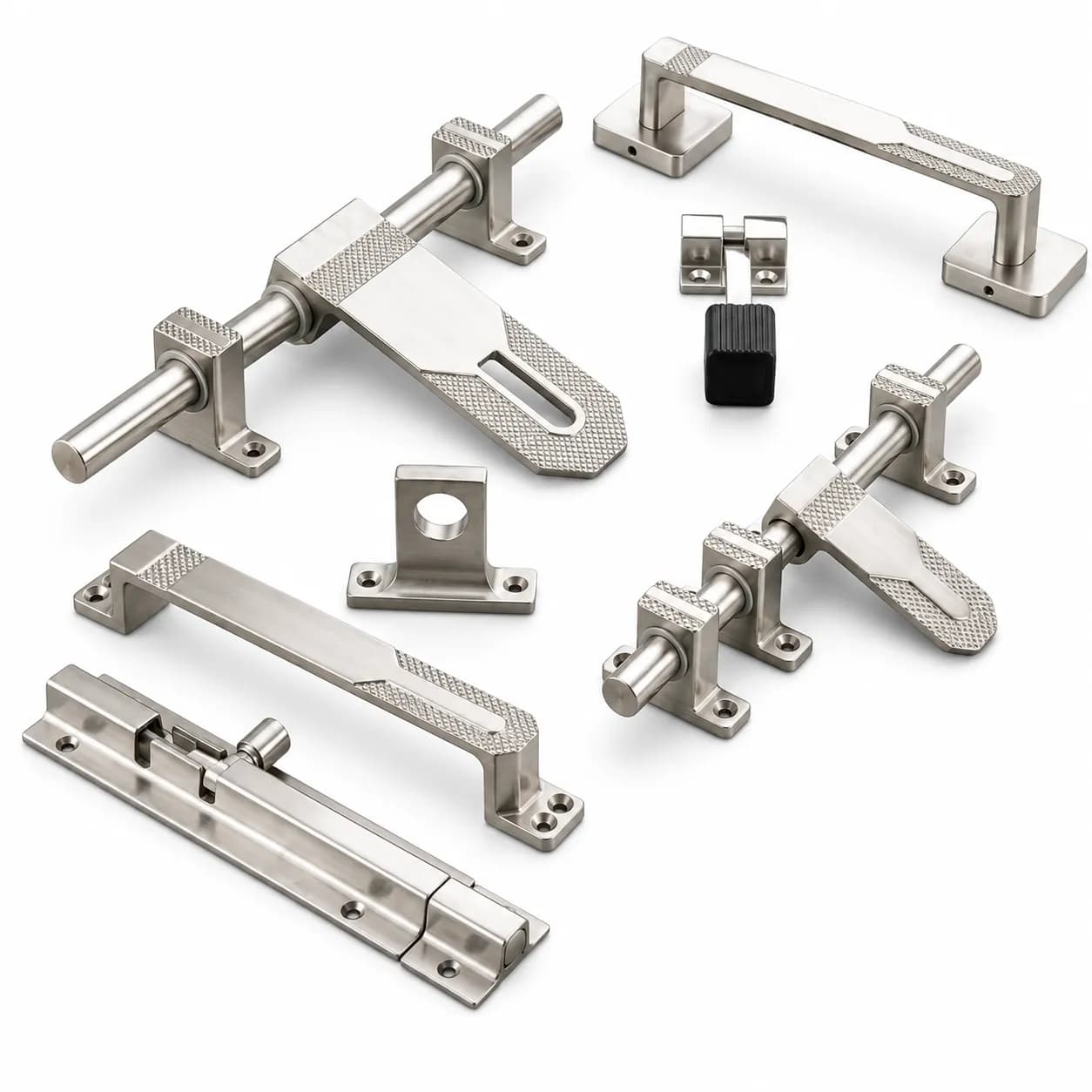 KeCee 1035 Zinc Door Kit Set 10'' Satin (1 set)