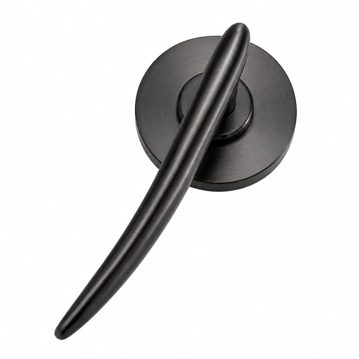 LB-121 Brass Mortise Handle Graphite Black — image 1