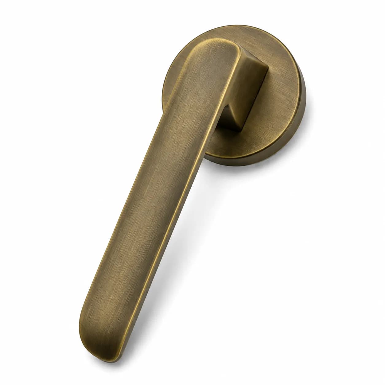 LB-101 Brass Mortise Handle Antique — image 1