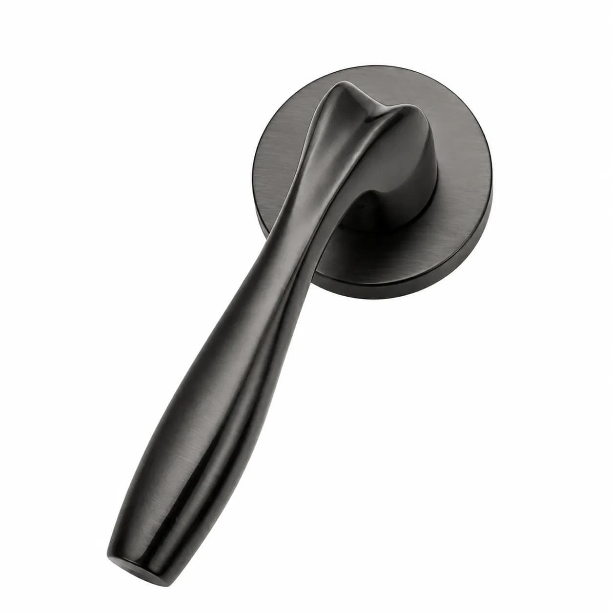 LB-120 Brass Mortise Handle Graphite Black — image 1