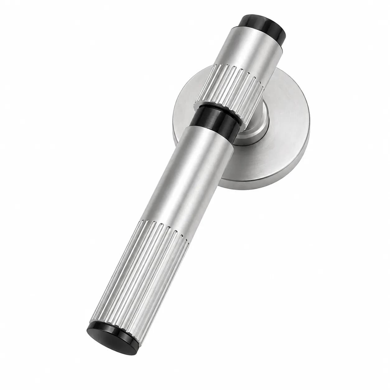 LB-116 Brass Mortise Handle SS/Z-Black — image 1