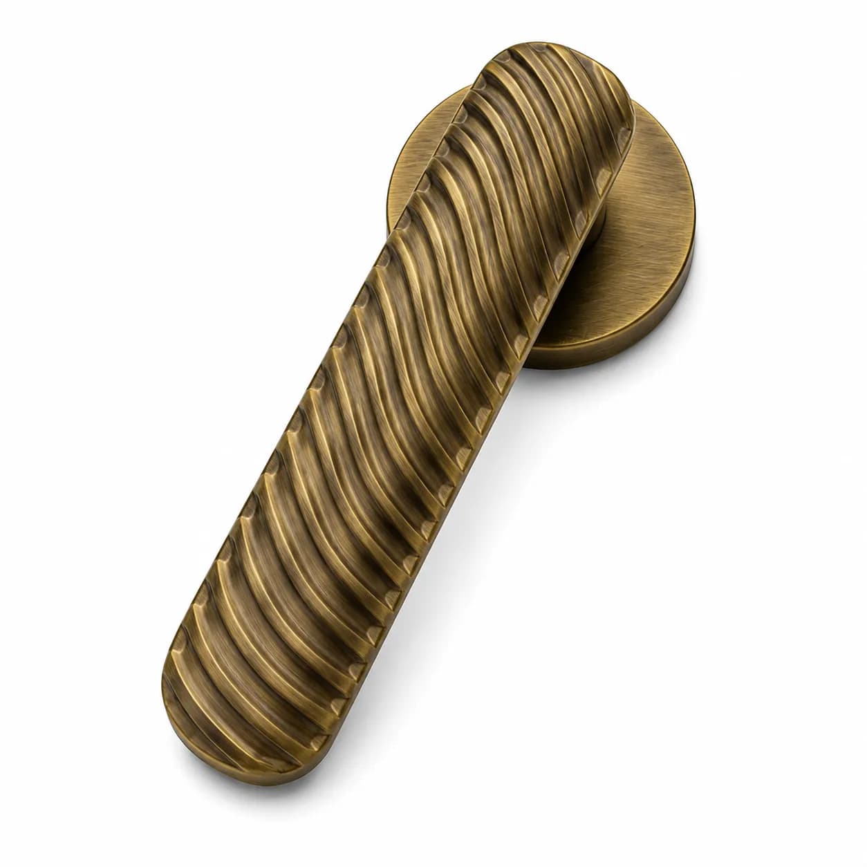 LB-113 Brass Mortise Handle Antique — image 1