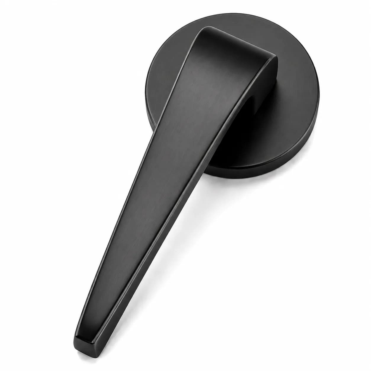 LB-115 Brass Mortise Handle Graphite Black — image 1