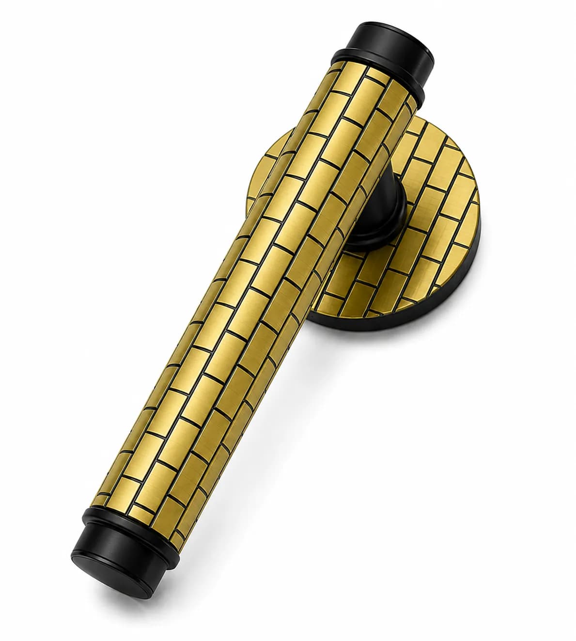LB-109 Brass Mortise Handle Z-Black/Gold — image 1