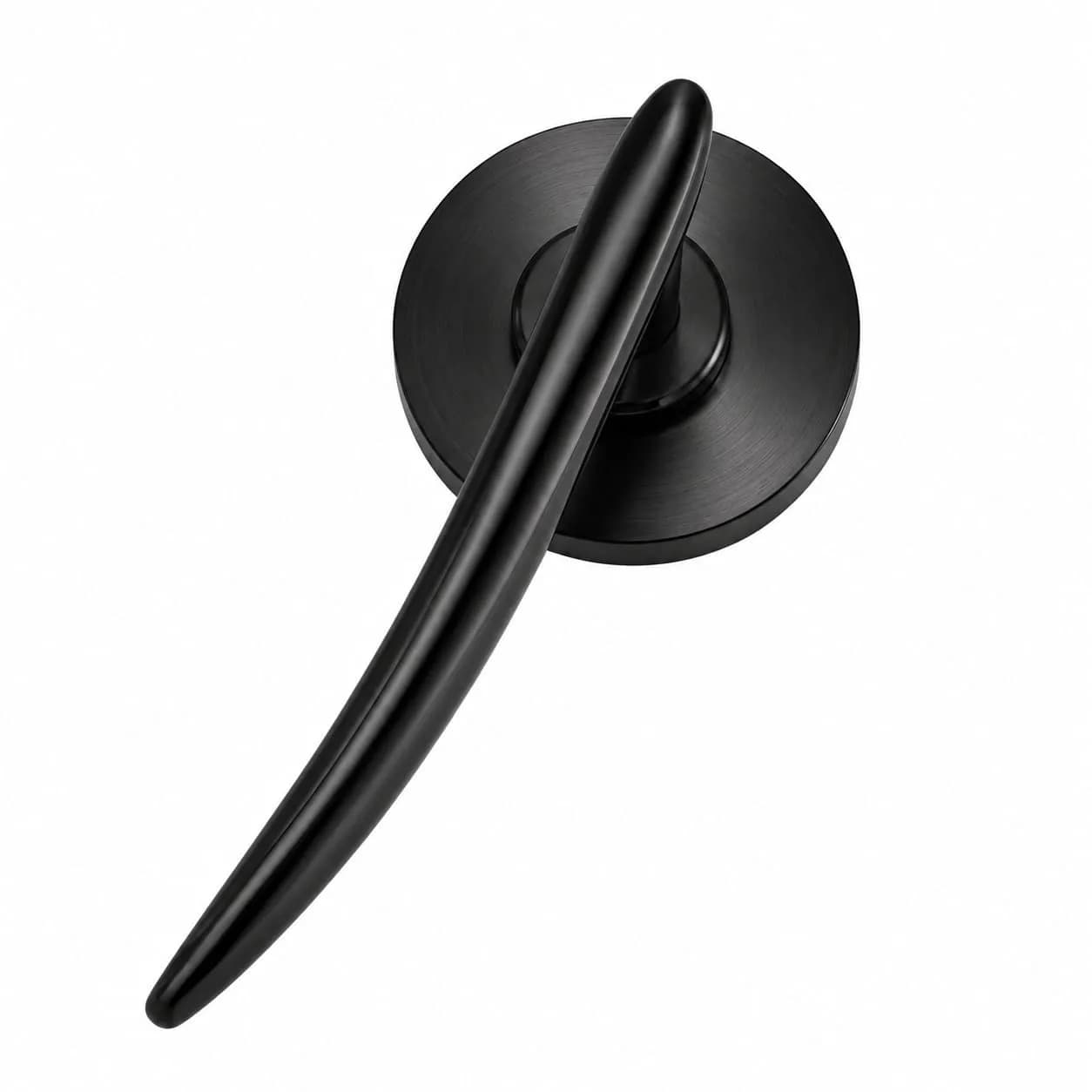 LB-121 Brass Mortise Handle Z-Black — image 1
