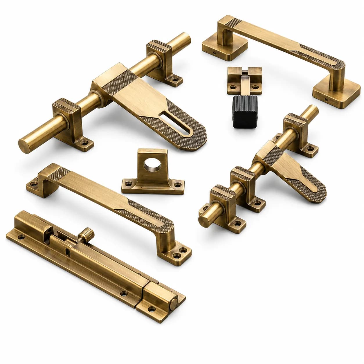 KeCee 1035 Zinc Door Kit Set 10'' Antique (1 set)