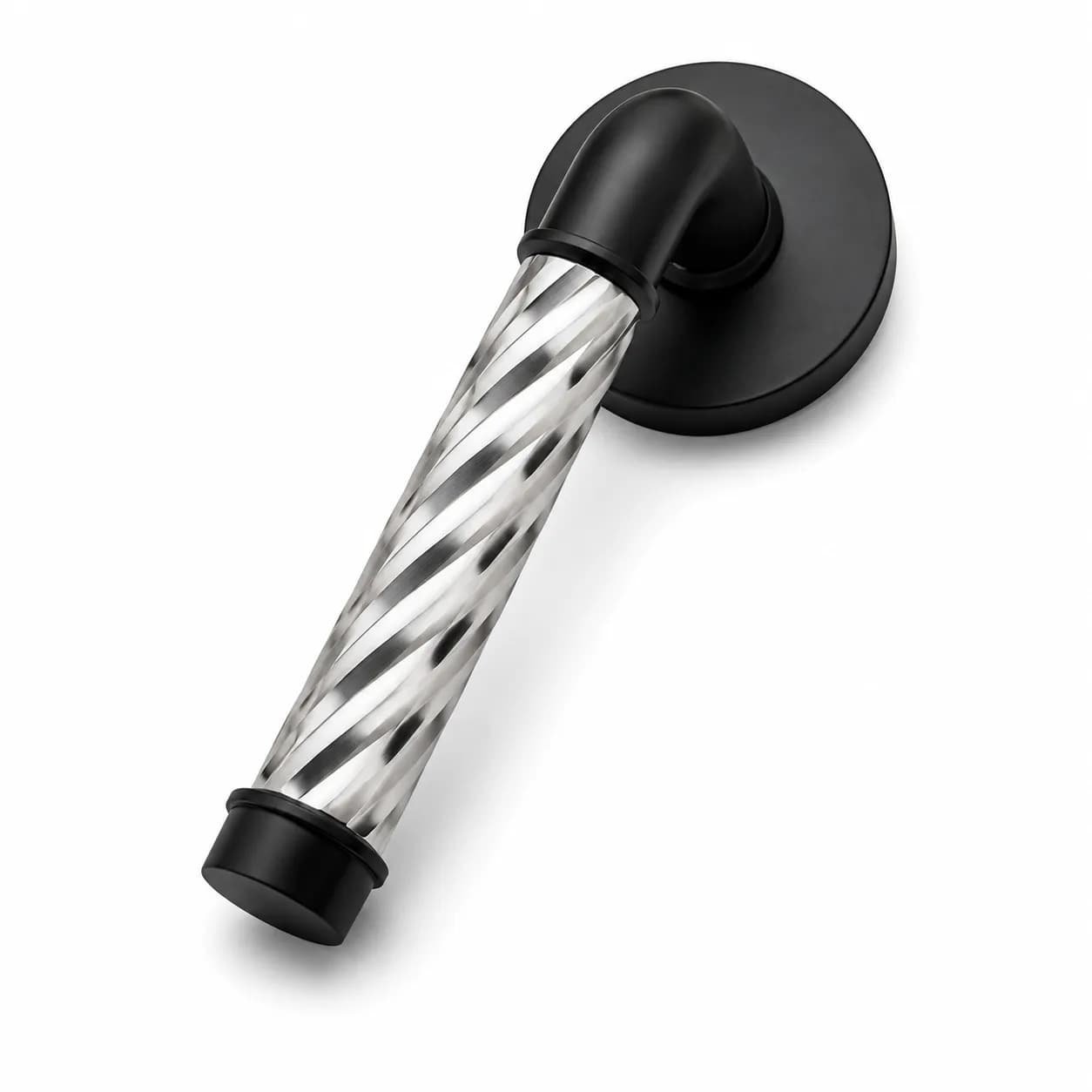 LB-111 Brass Mortise Handle Z-Black/SS — image 1