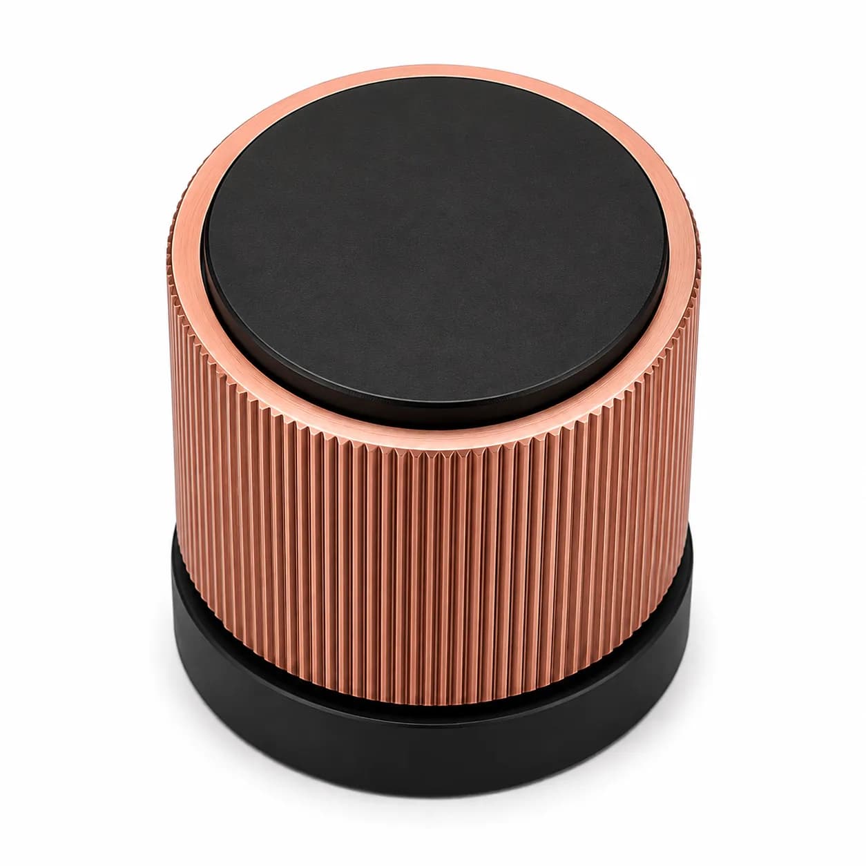 LB-105 Brass Mortise Handle Z-Black/Rose Gold PVD — image 1