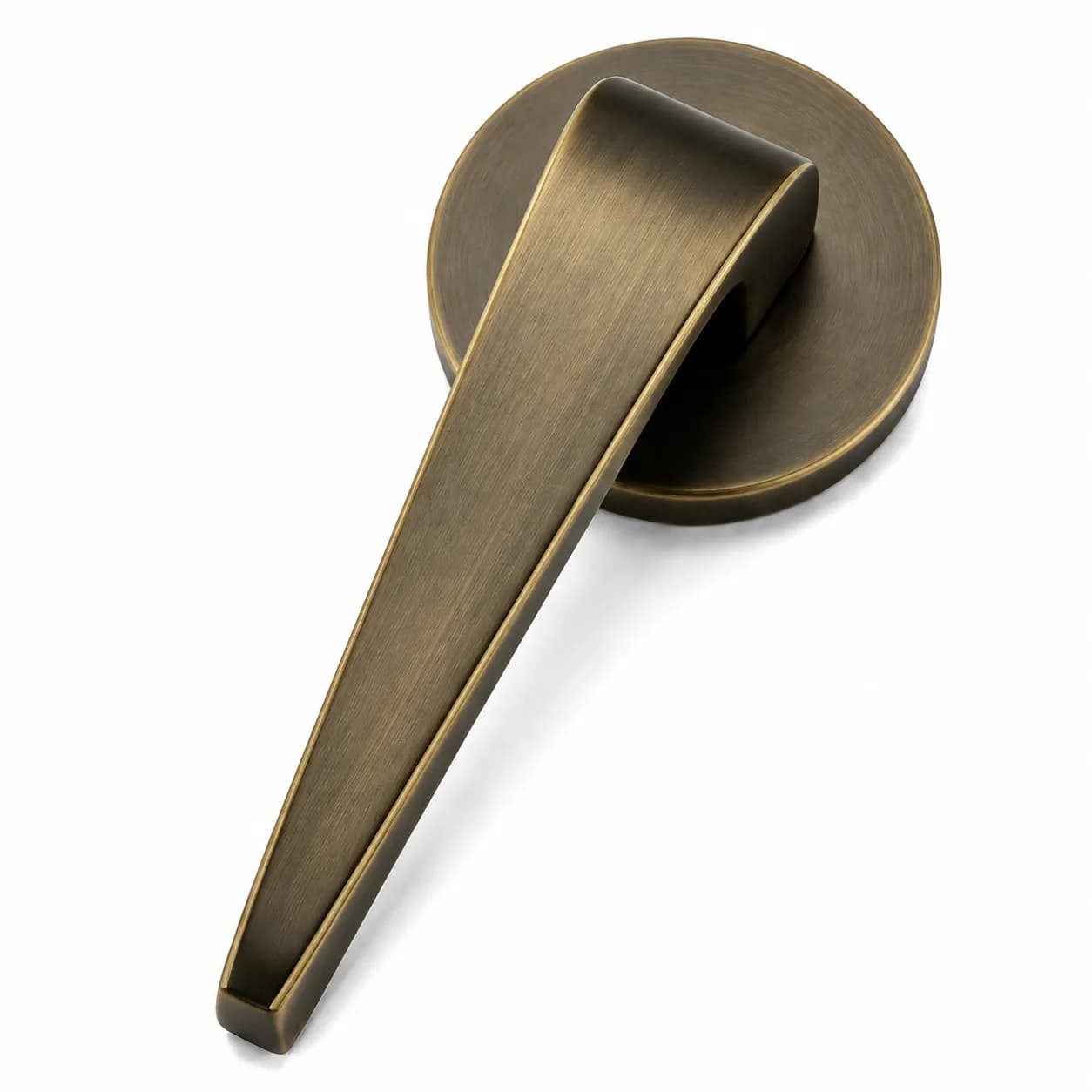 LB-115 Brass Mortise Handle Antique — image 1