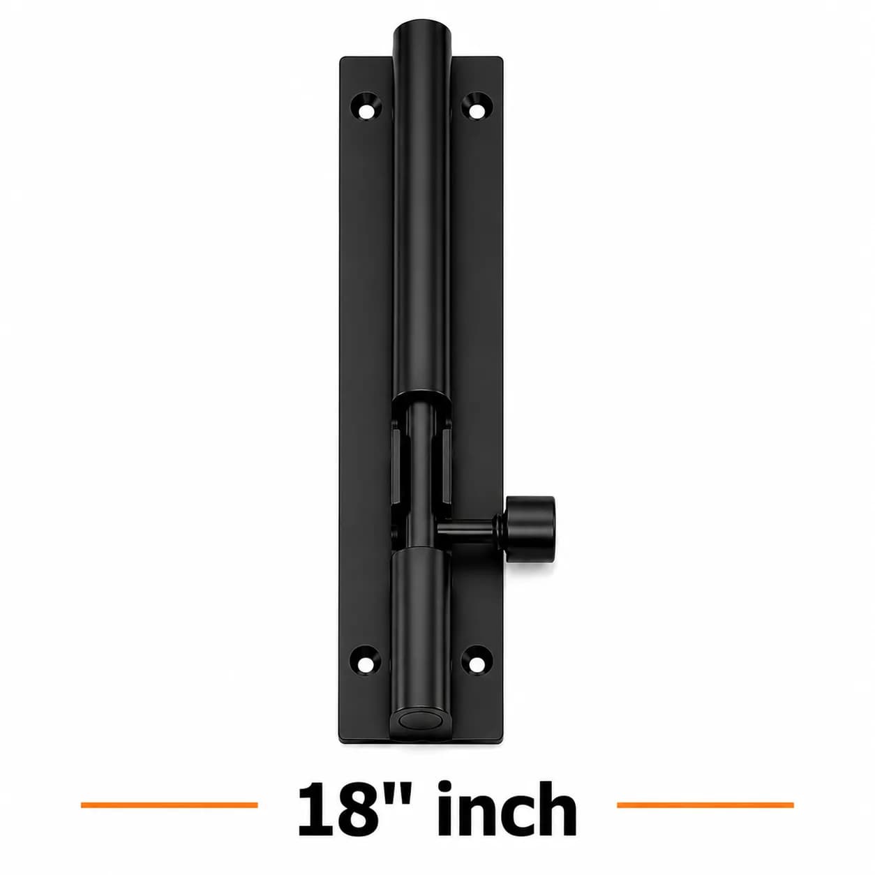 Dalwadi D-103 Polo Marble Tower Bolt 18" Z-Black (6 Pcs)