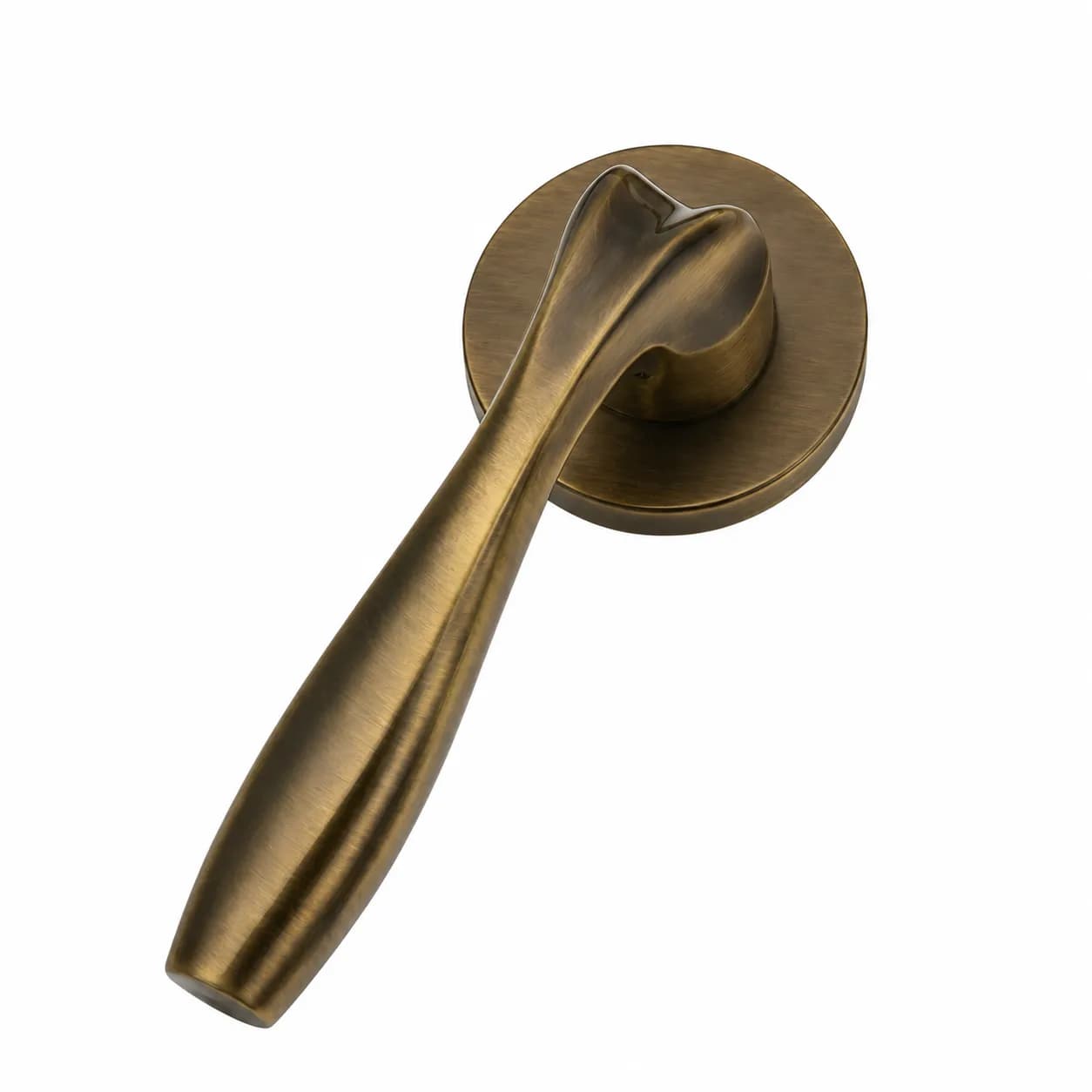 LB-120 Brass Mortise Handle Antique — image 1