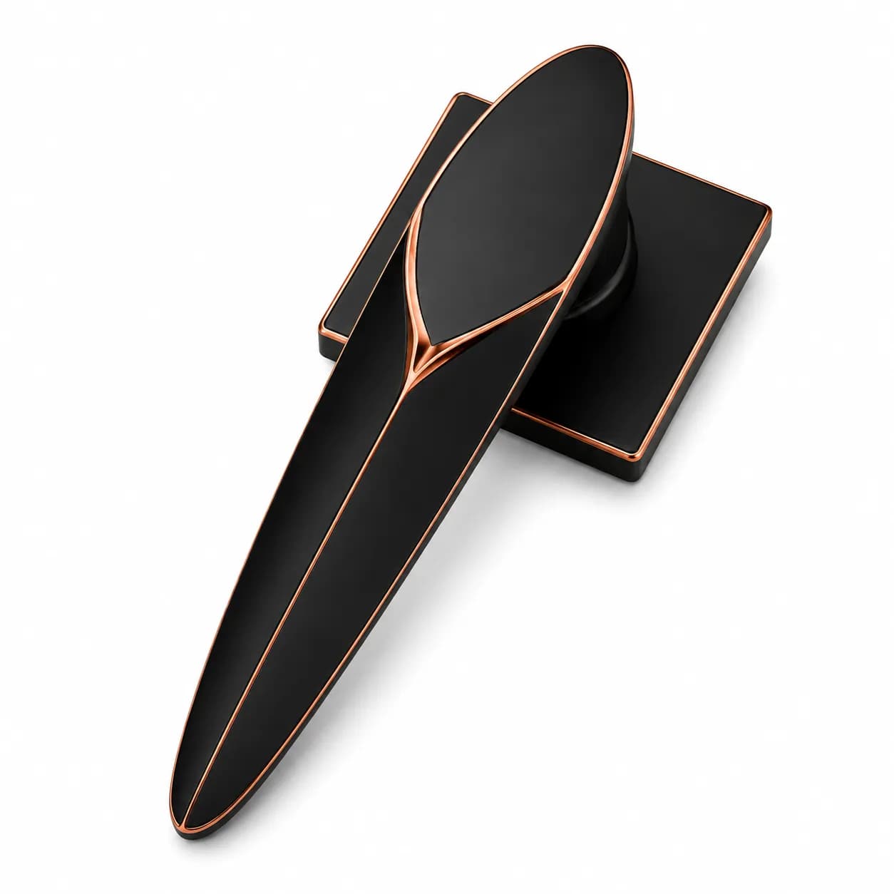 LB-102 Brass Mortise Handle Z-Black/Copper — image 1