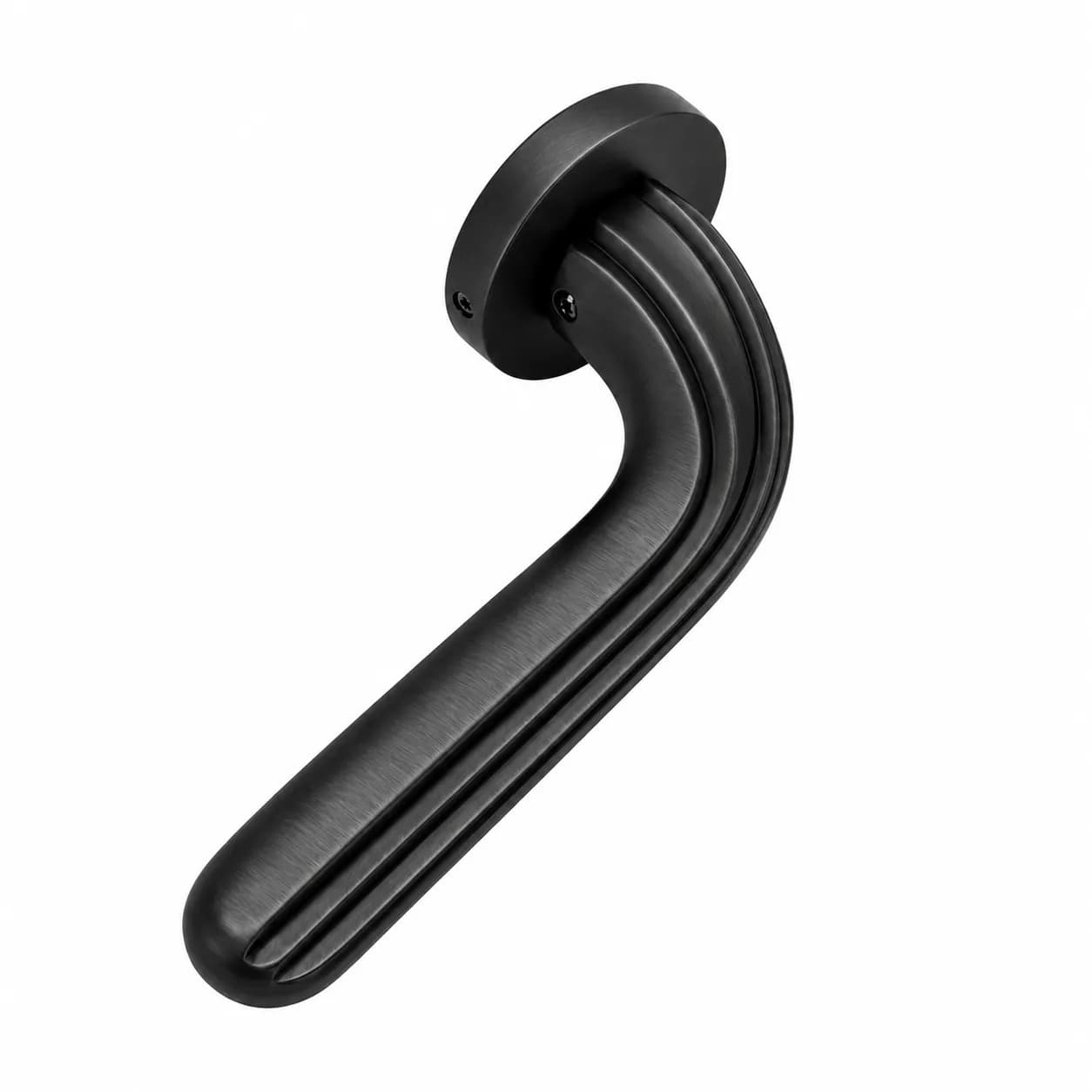 LB-119 Brass Mortise Handle Graphite Black — image 1