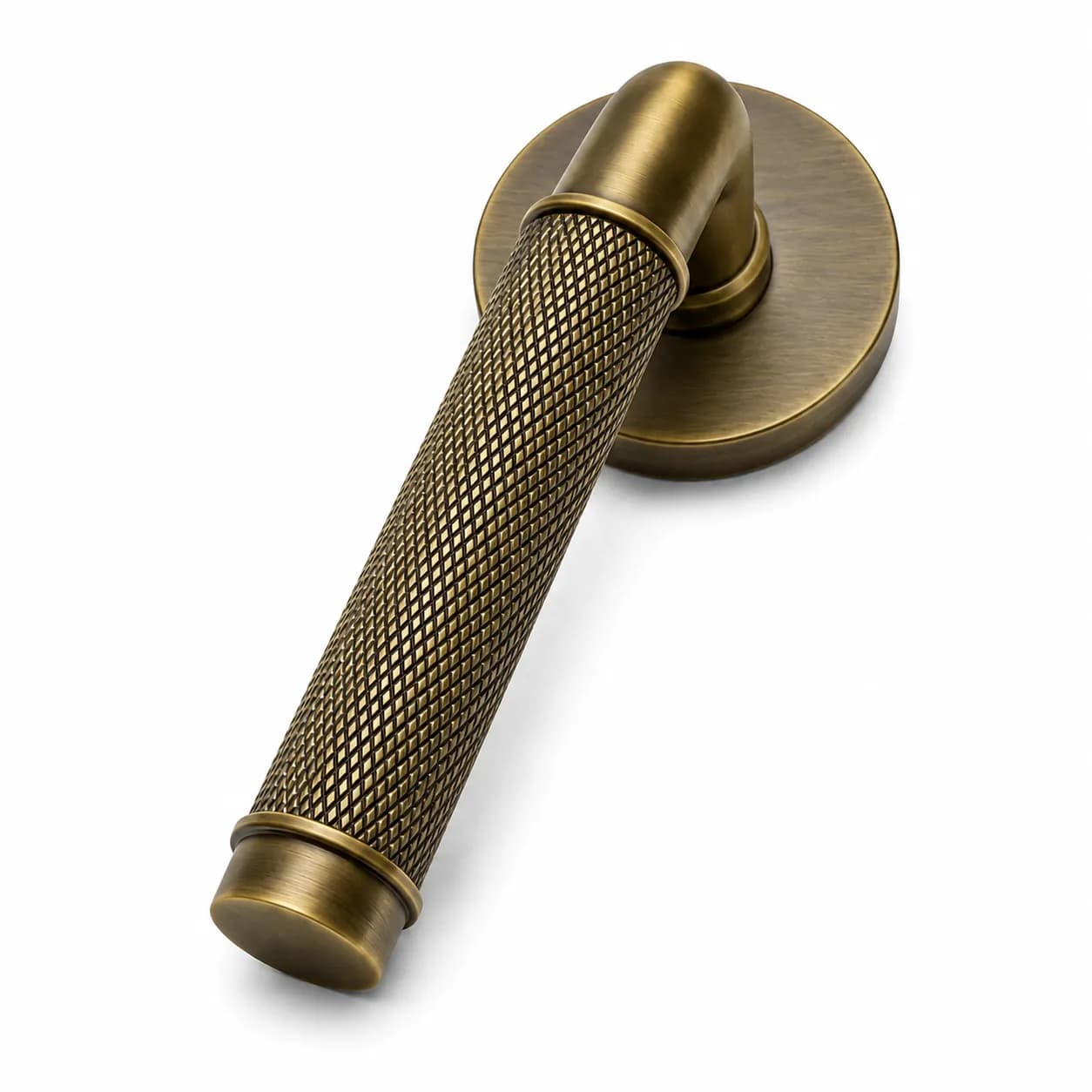LB-112 Brass Mortise Handle Antique — image 1
