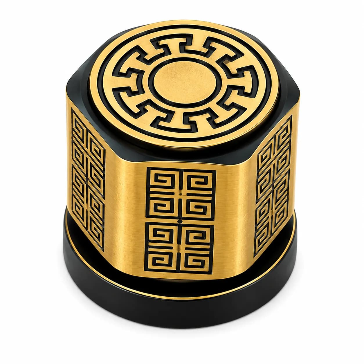 LB-106 Brass Mortise Handle Z-Black/Gold — image 1