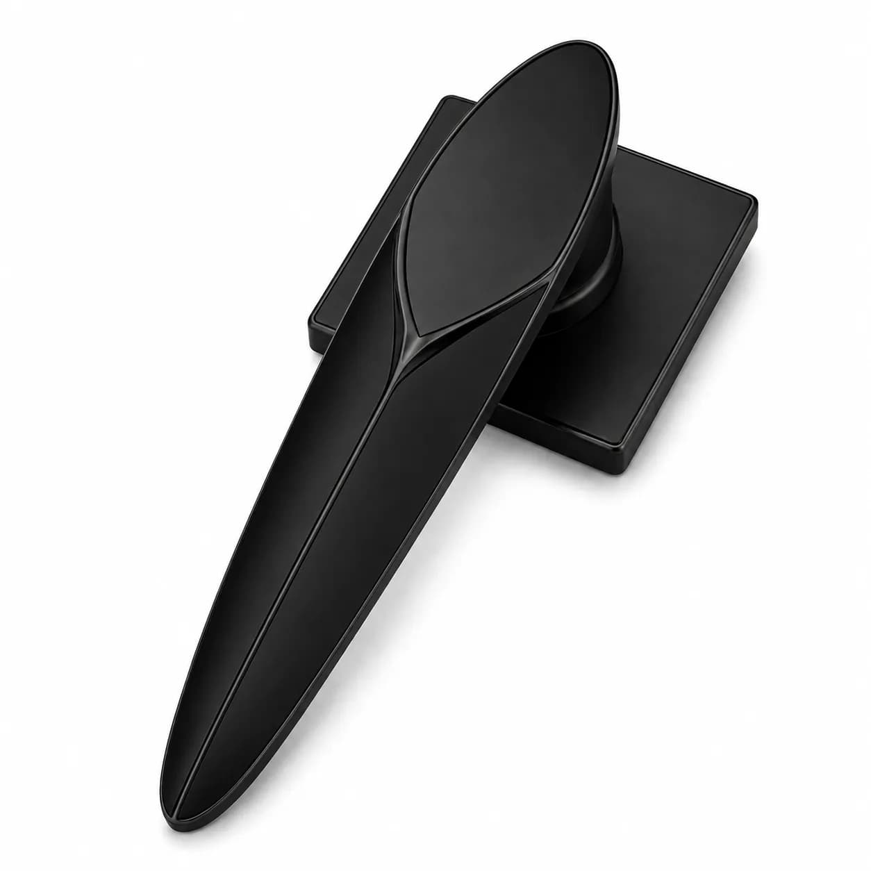 LB-102 Brass Mortise Handle Z-Black — image 1