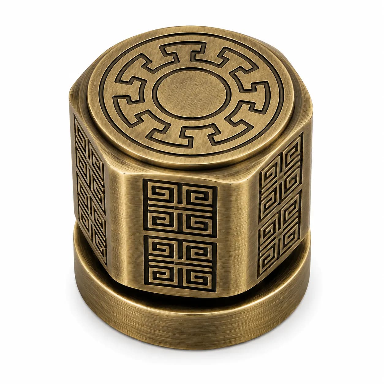 LB-106 Brass Mortise Handle Antique — image 1