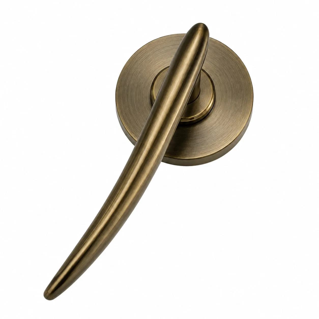 LB-121 Brass Mortise Handle Antique — image 1