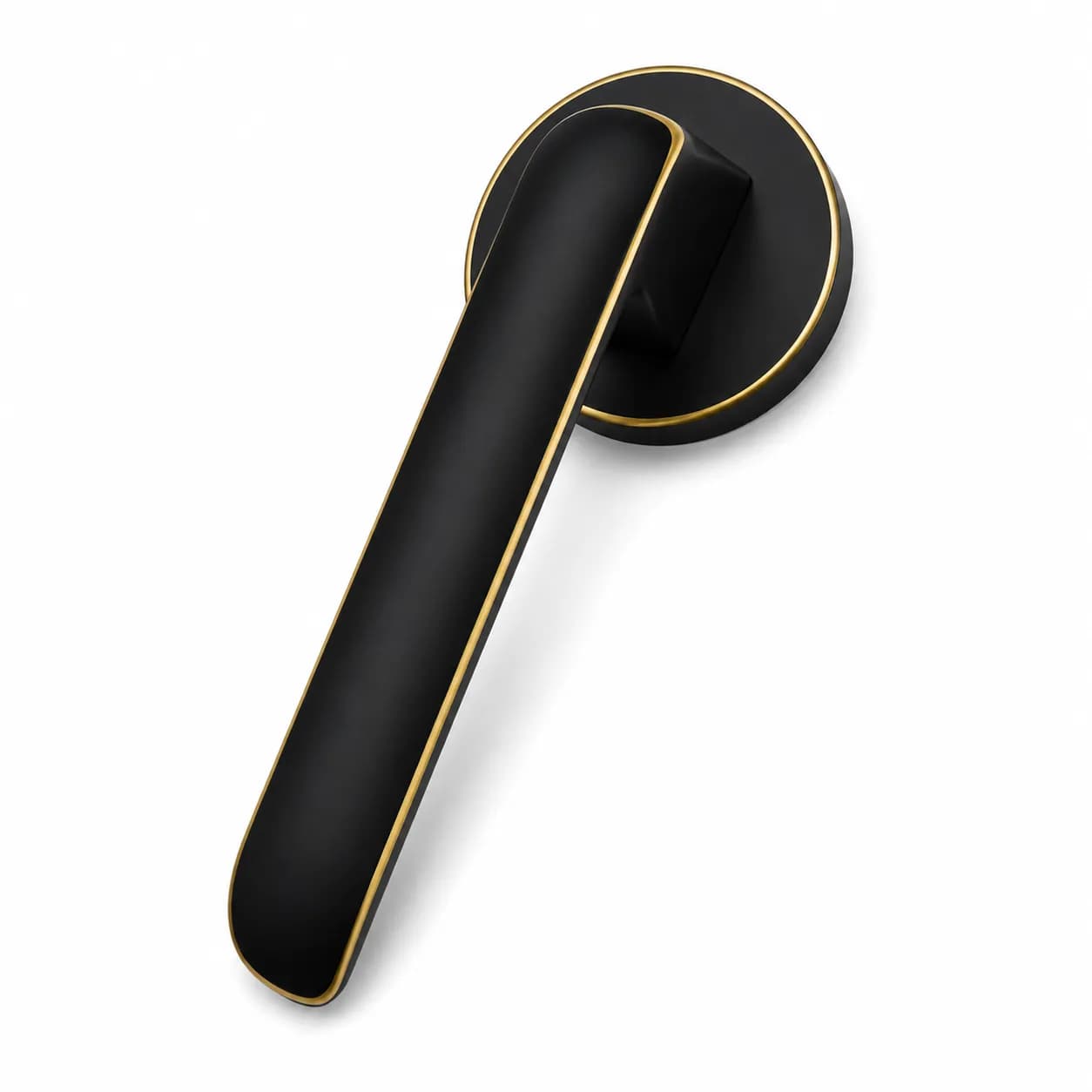 LB-101 Brass Mortise Handle Z-Black/Gold — image 1