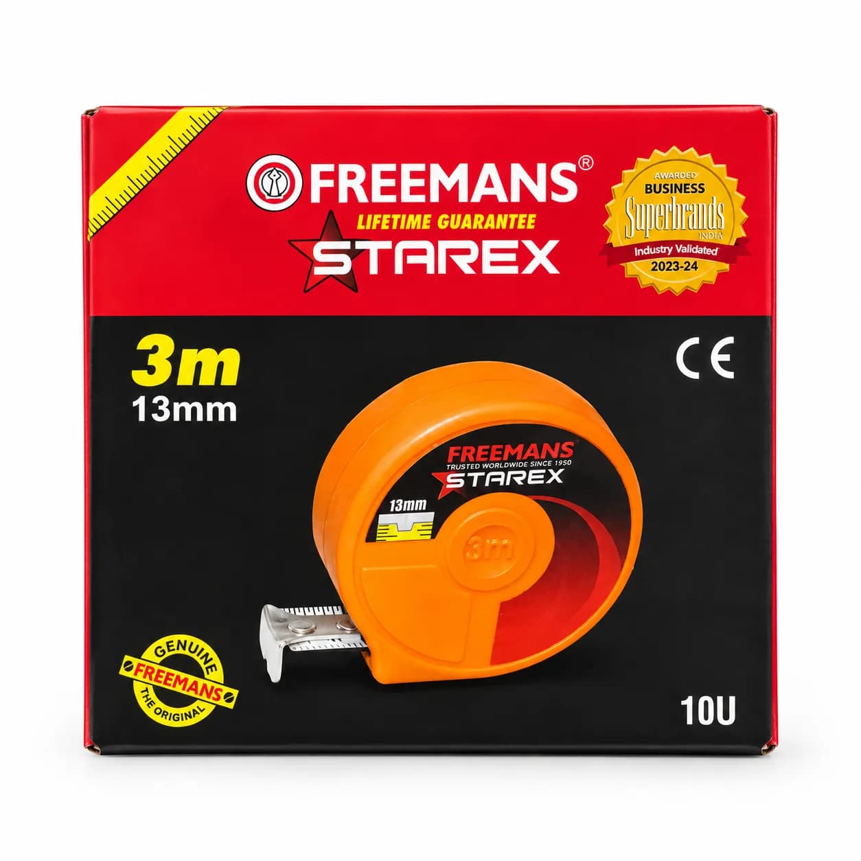 Freemans SX313 Starex Inch Tape 3m (10 Pcs)