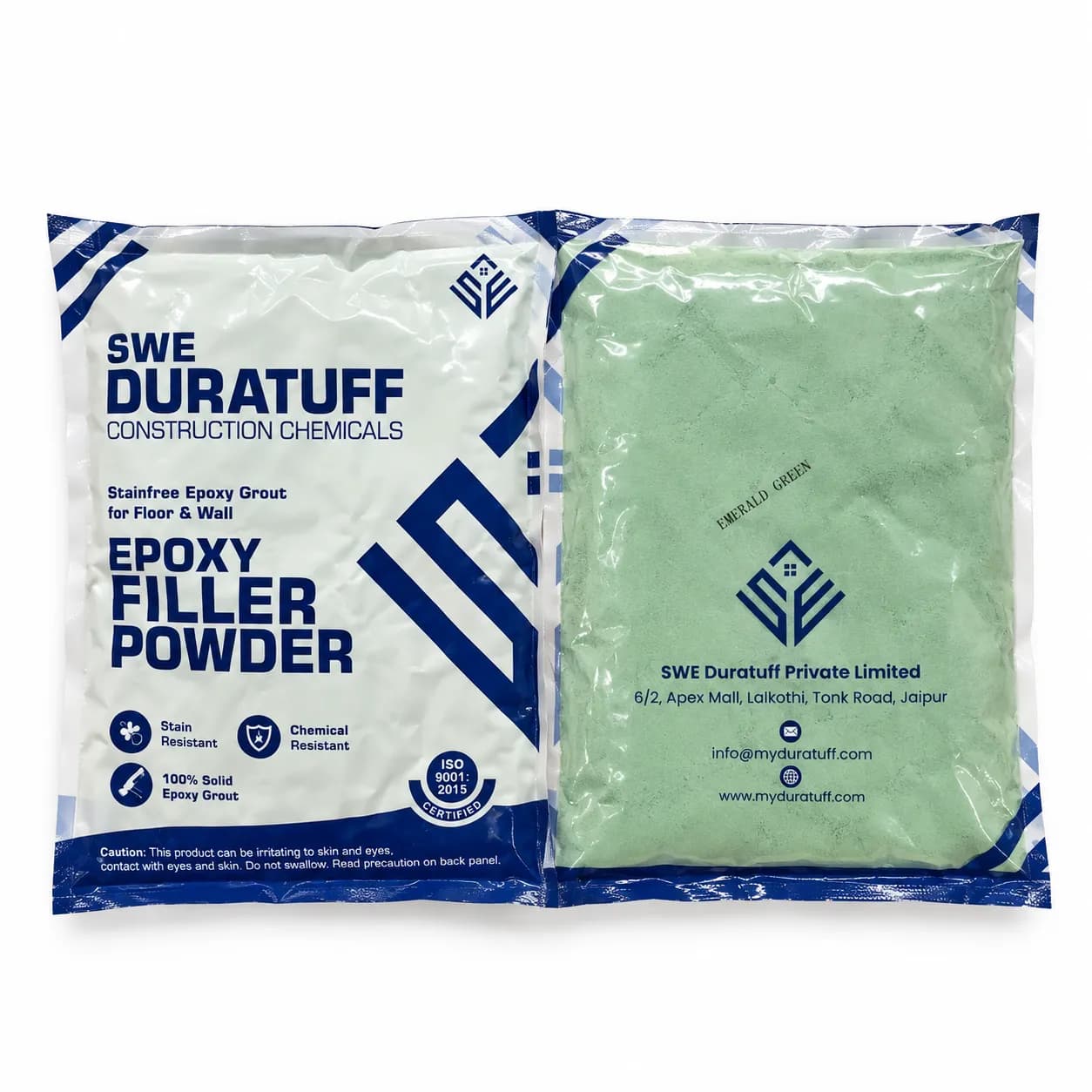 SWE Duratuff Epoxy Grout 5kg Emerald Green (1 bkt) — image 1