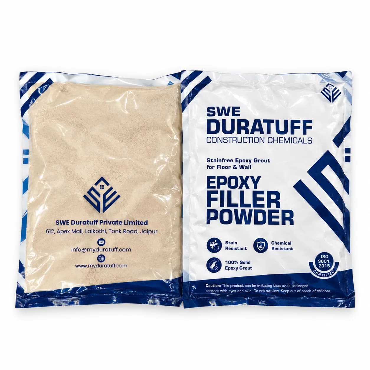 SWE Duratuff Epoxy Grout 1kg Pastel Brown (1 bkt) — image 1