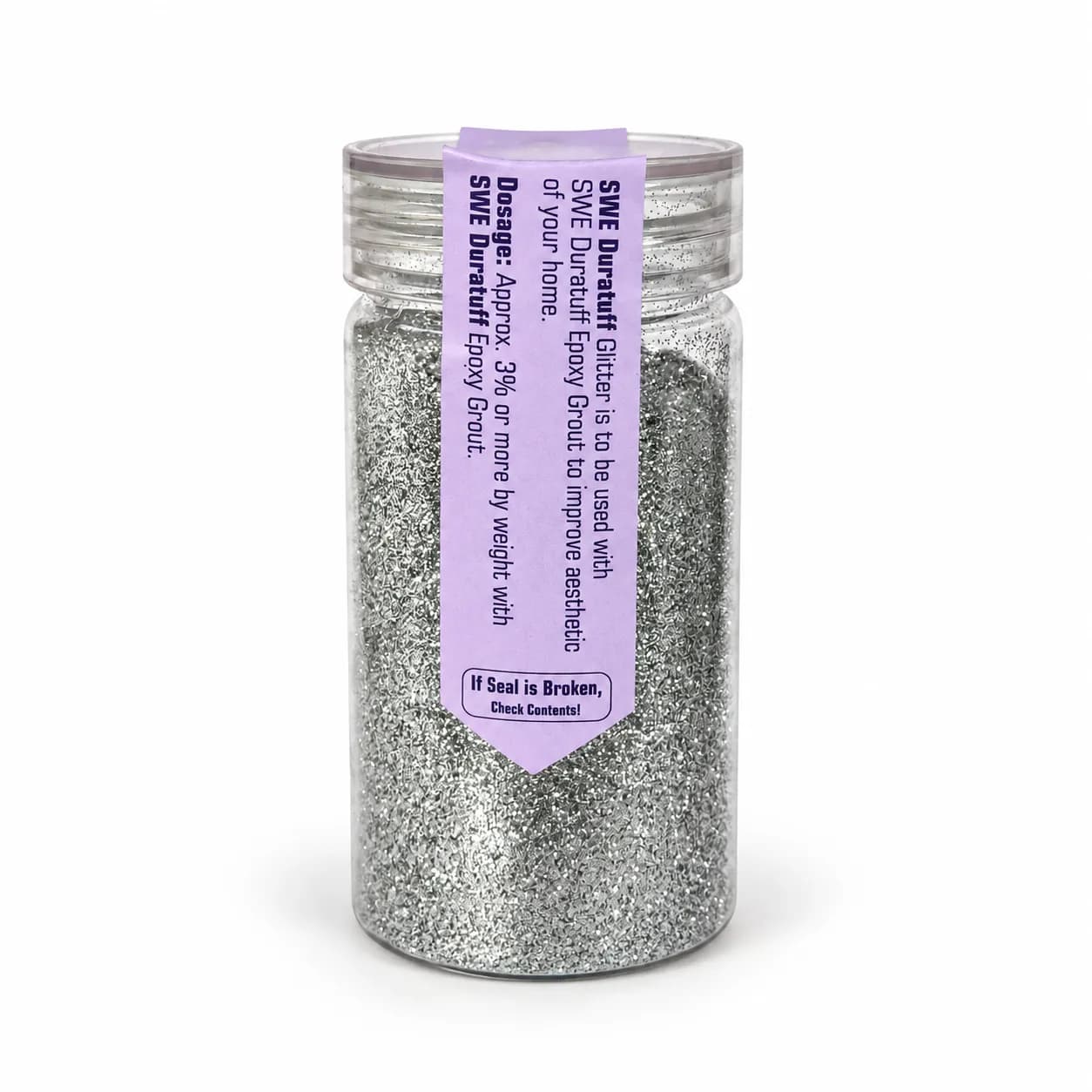 SWE Duratuff Sparkle/Glitter 100gm Silver (1 Jar) — image 1
