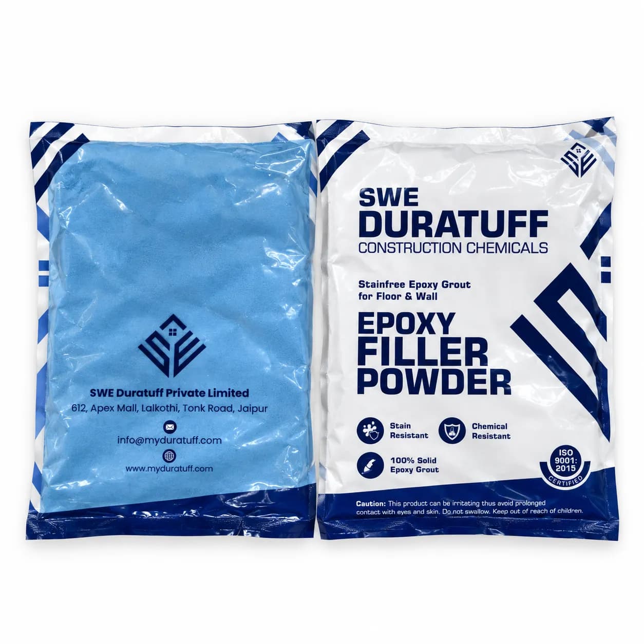 SWE Duratuff Epoxy Grout 1kg Sapphire Blue (1 bkt) — image 1