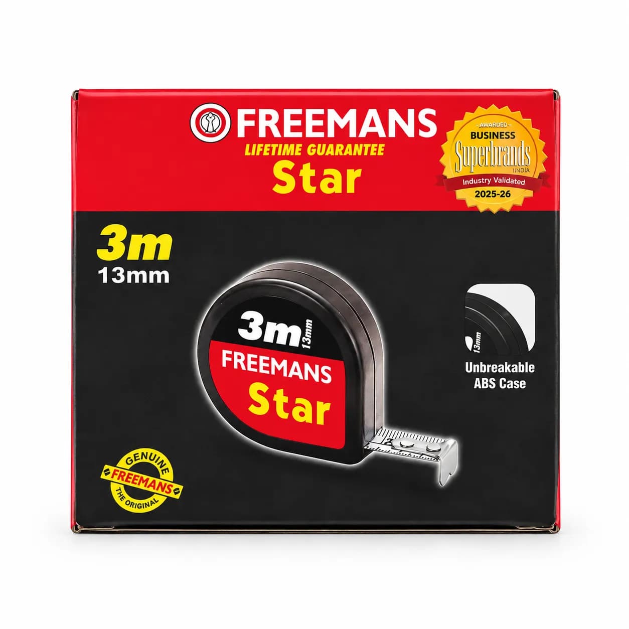 Freemans ST313 Star Inch Tape 3m (10 Pcs)