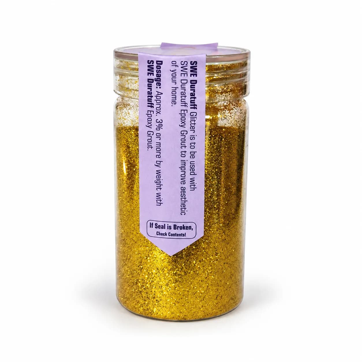 SWE Duratuff Sparkle/Glitter 100gm Gold (1 Jar) — image 1