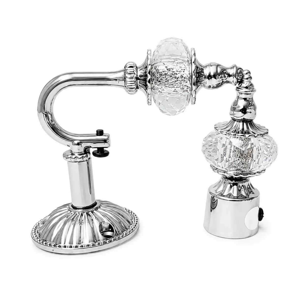 Rajwadi Crystal Support Curtain Bracket CP (2 Set)