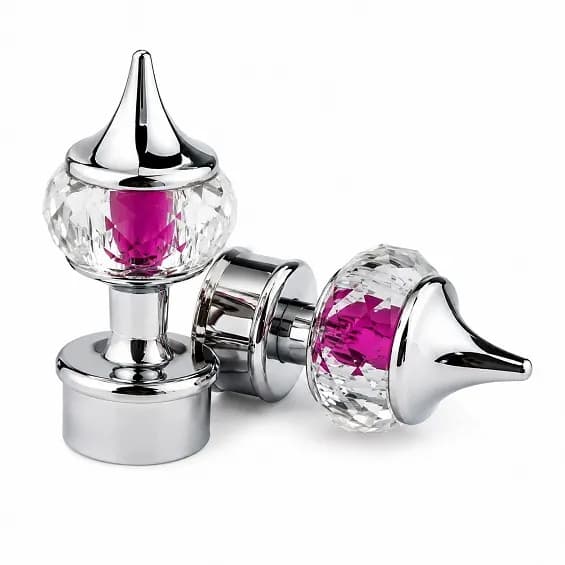 40mm Crystal Curtain Bracket Cp (6 Set)