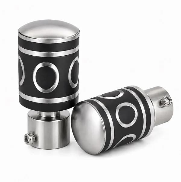 327 Rajkot Aluminium Curtain Bracket Black (6 Set)