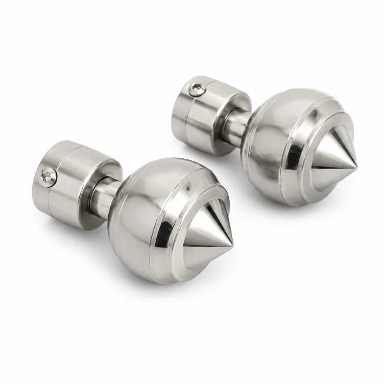 YM-39 SS Diamond Rajkot Curtain Bracket (6 Set)