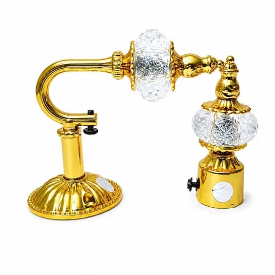 Rajwadi Crystal Support Curtain Bracket Gold (2 Set)
