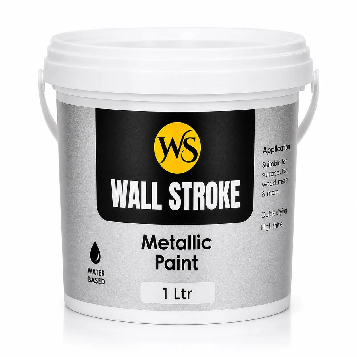 WS Metalic Color Silver 1 Lit. (3 Pcs)