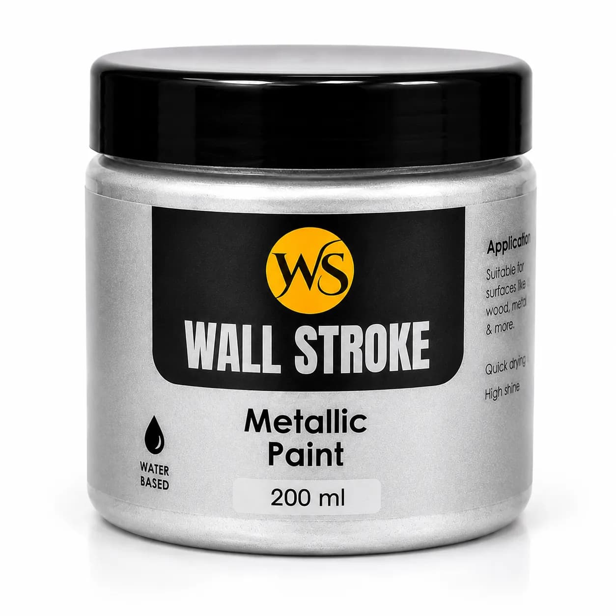 WS Metalic Color Silver 200 ml (12 Pcs)