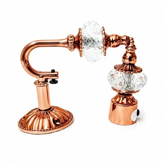 Rajwadi Crystal Support Curtain Bracket Rose Gold (2 Set)