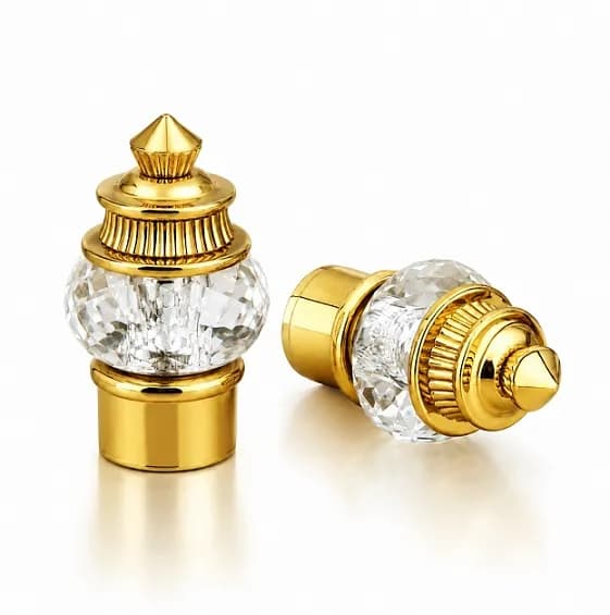 50mm Crystal Curtain Bracket Gold 350gm (3 Set)