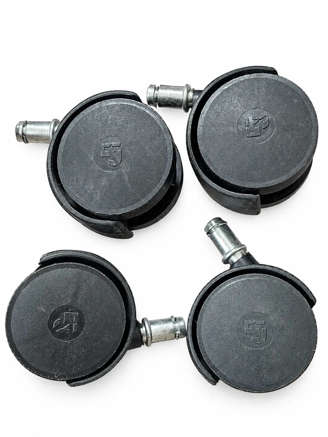 U5 Twin Wheel Caster without Brake 4 Pcs (1 Pkt)