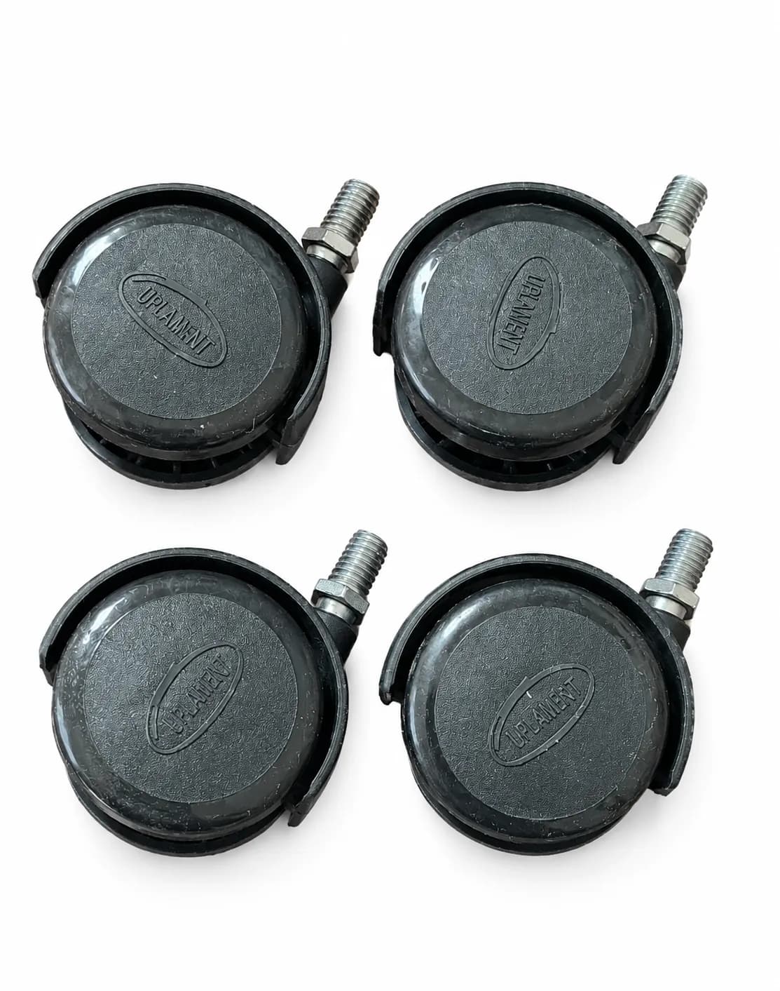 U6 Twin Wheel Caster without Brake 4 Pcs (1 Pkt)
