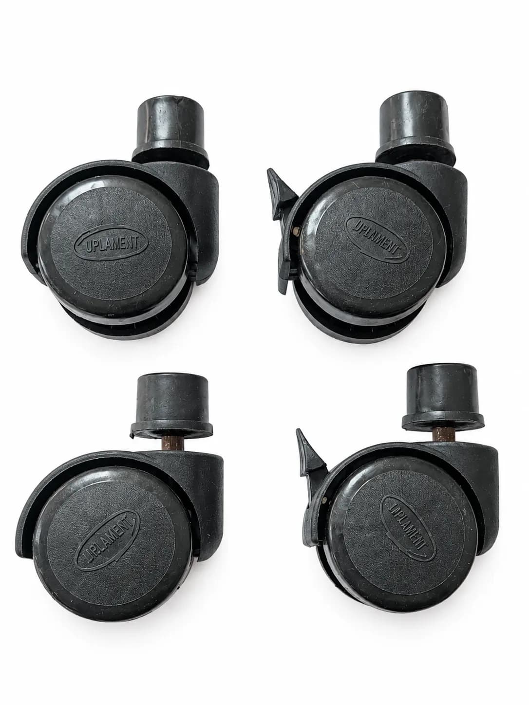 U3 Twin Wheel Caster 2 Non-Braking + 2 Braking (1 Pkt)