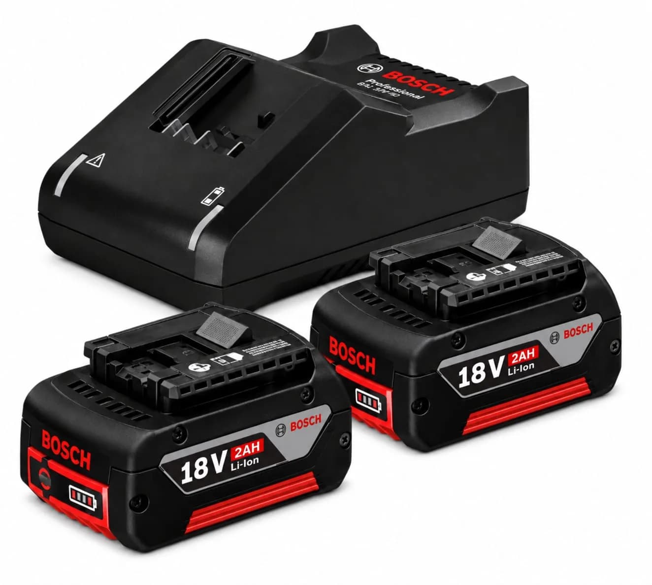 Bosch 18V Starter kit: 2Ah: 2B +1C Battery- Packs