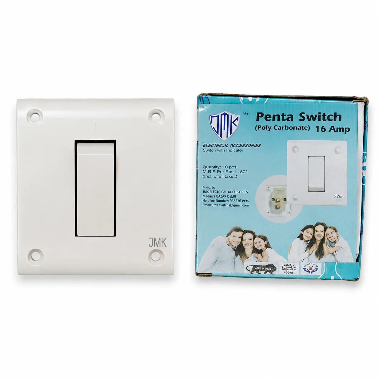 JMK Penta 1 Way Switch 16A (10 Pcs)