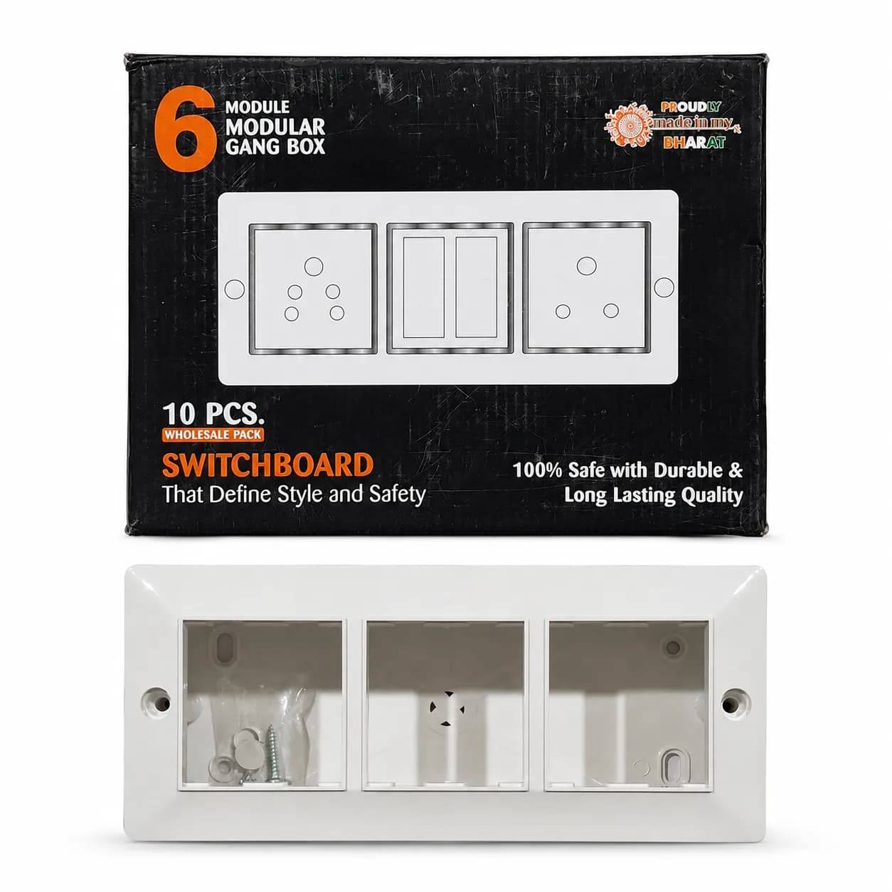 JMK Modular Gang Box 6 M (10 Pcs)