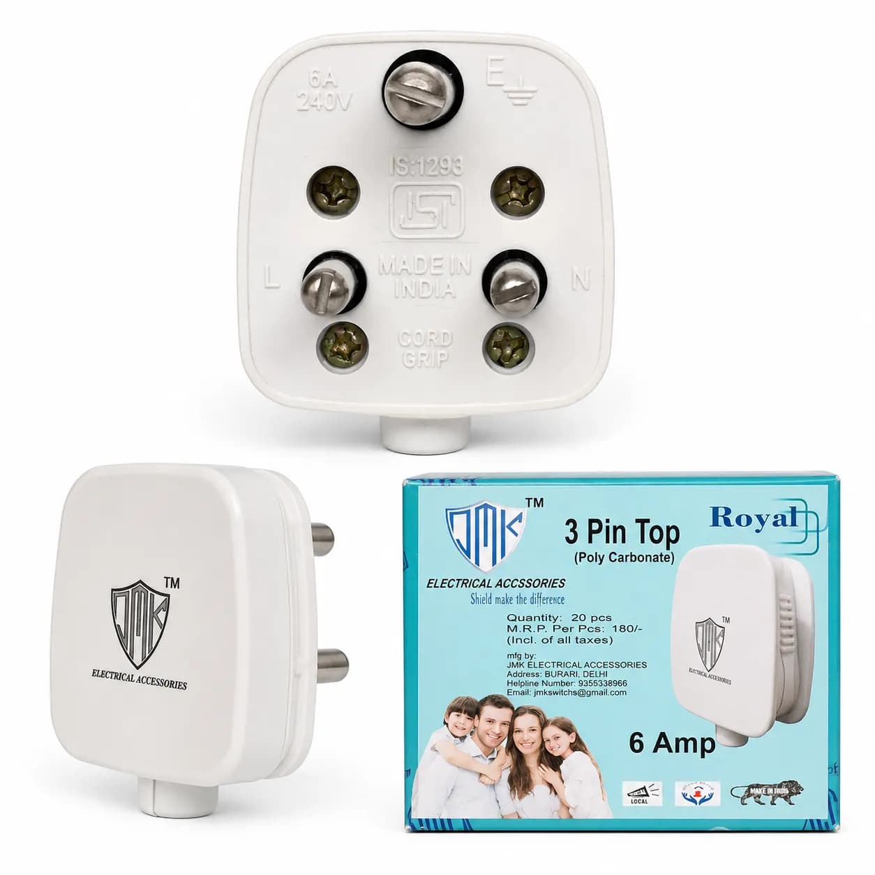 JMK 3Pin Top 6A (20 Pcs)